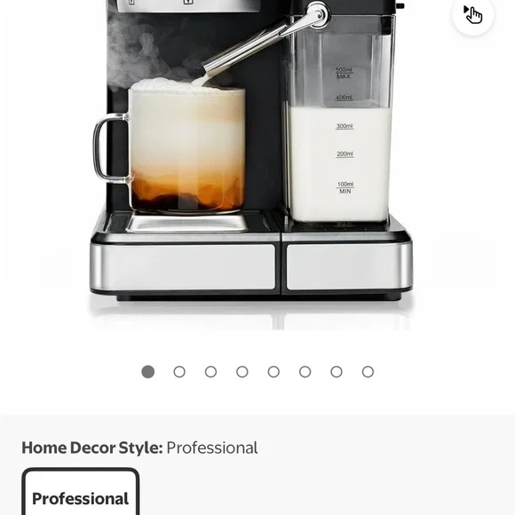 Professional Black and Silver Coffee Machine - Picture 1 of 8